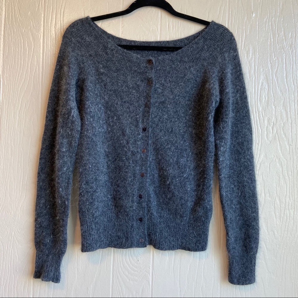 Tangents Angora/Lambswool Blend Off The Shoulder